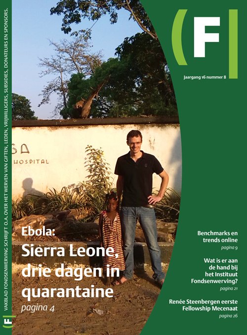 De cover van Vakblad fondsenwerving, jaargang 16, nummer 8