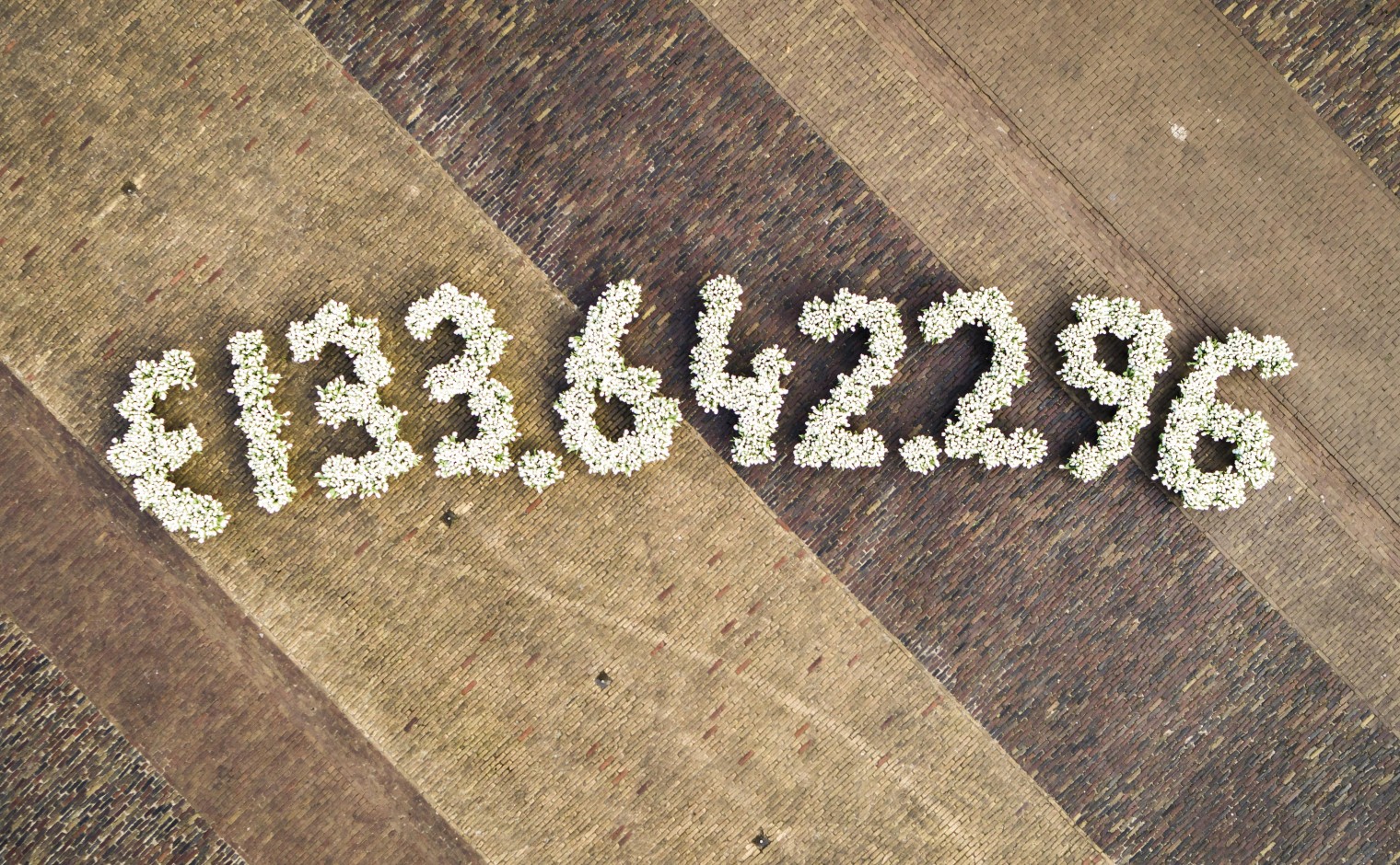 Het totaalbedrag dat de VriendenLoterij uitdeelt in 2022 in bloemen in het Openluchtmuseum in Arnhem.