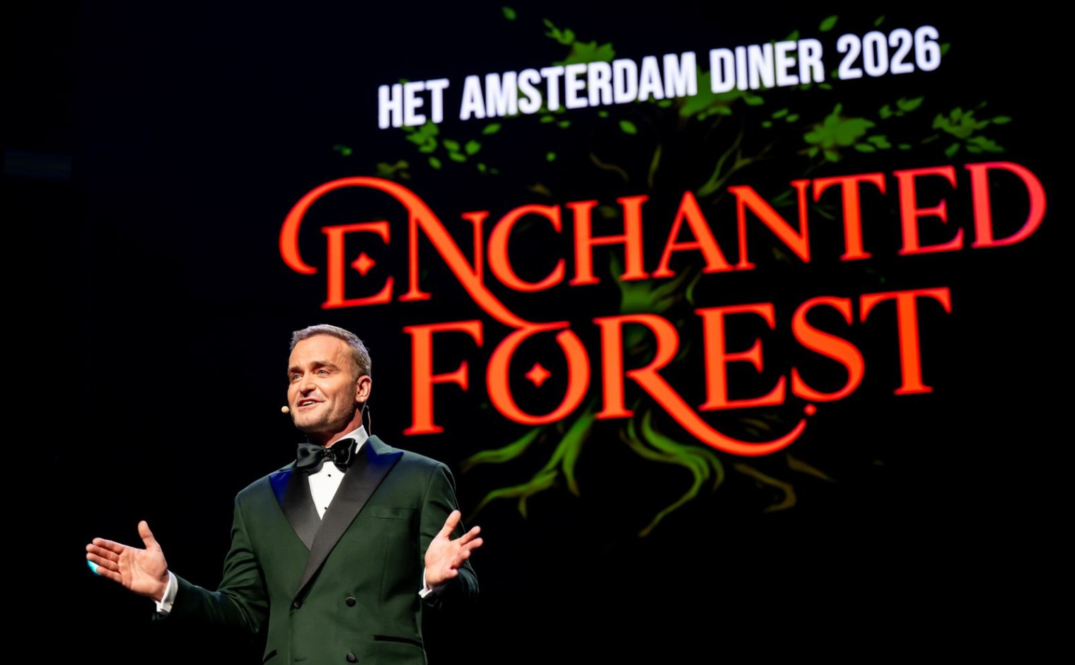 Roel Veltmeijer spreekt op het Amsterdam Diner 2026.