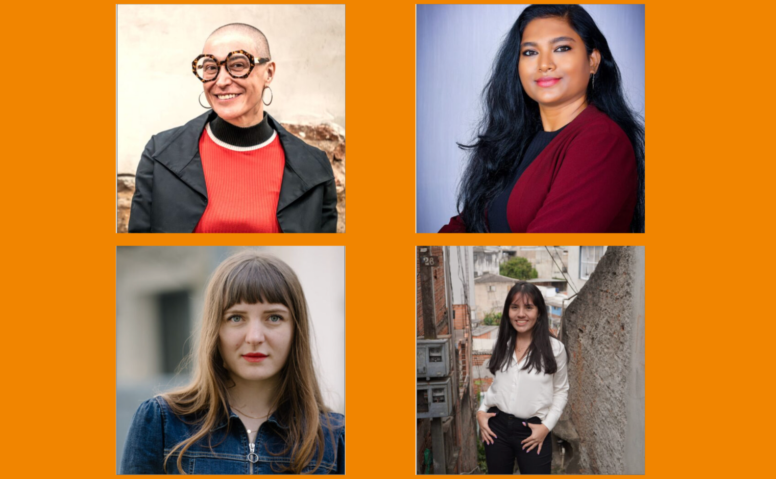 De keynotesprekers van IFC 2024: Mar Garcia Sanz, Archana Konanur Ramachandraiah, Mathilde Caillard en Judy Veríssimo.
