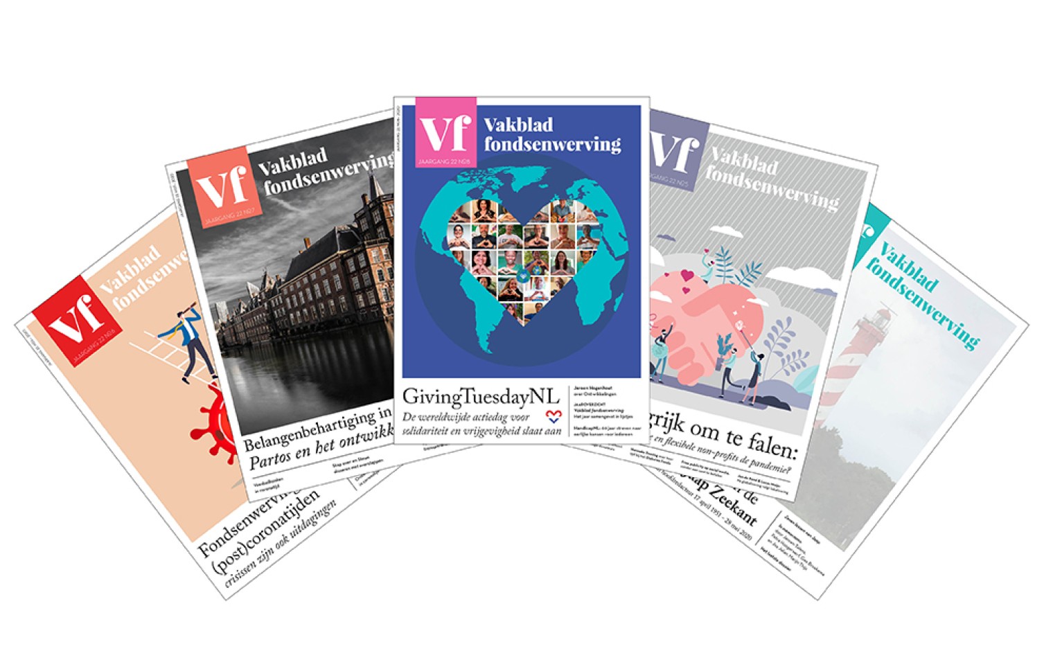 Vijf nummers uit jaargang 22 van Vakblad fondsenwerving (2020)