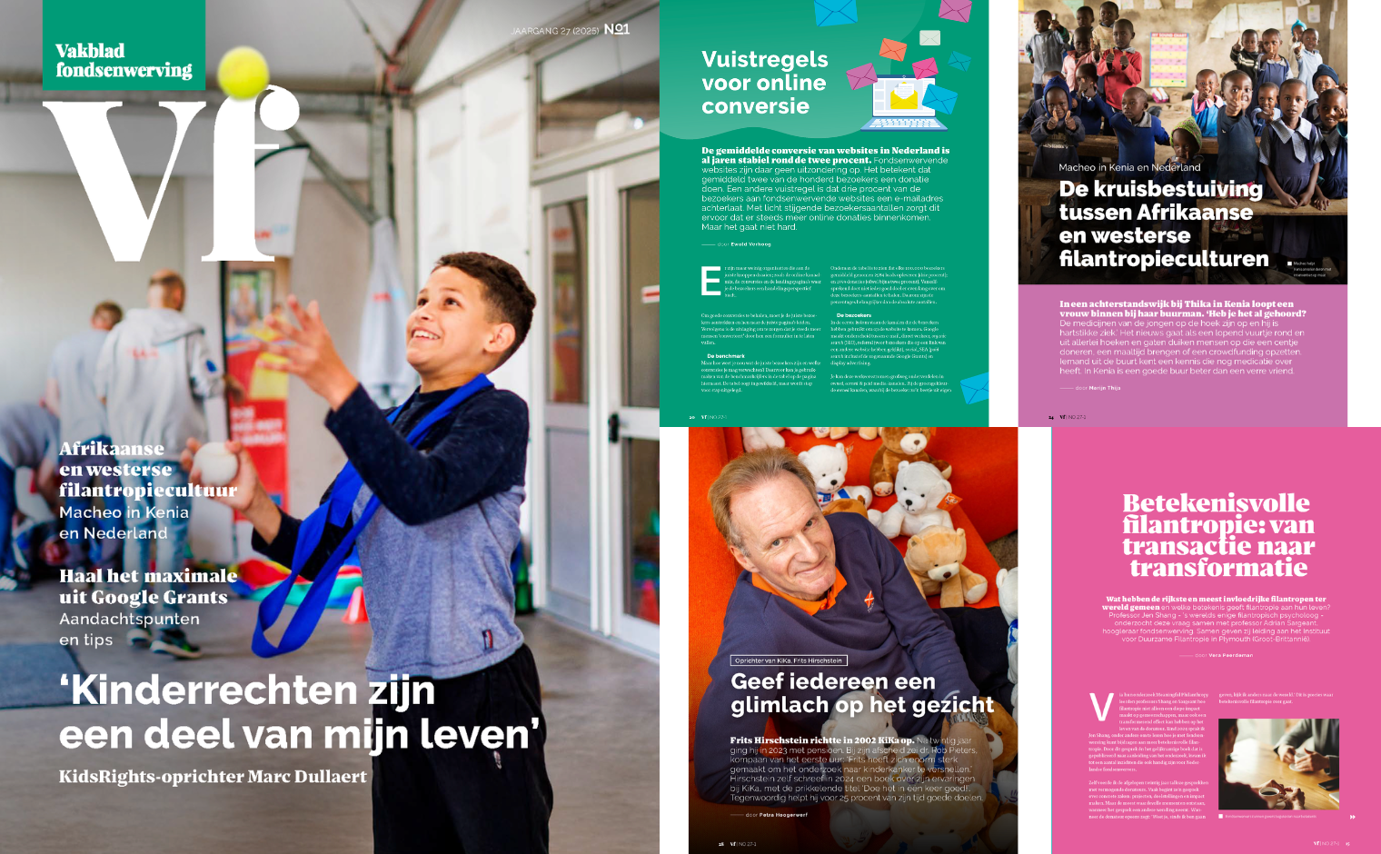 Inkijkje in het Vakblad fondsenwerving, nummer 27-1, dat op 11 maart 2025 verschijnt.