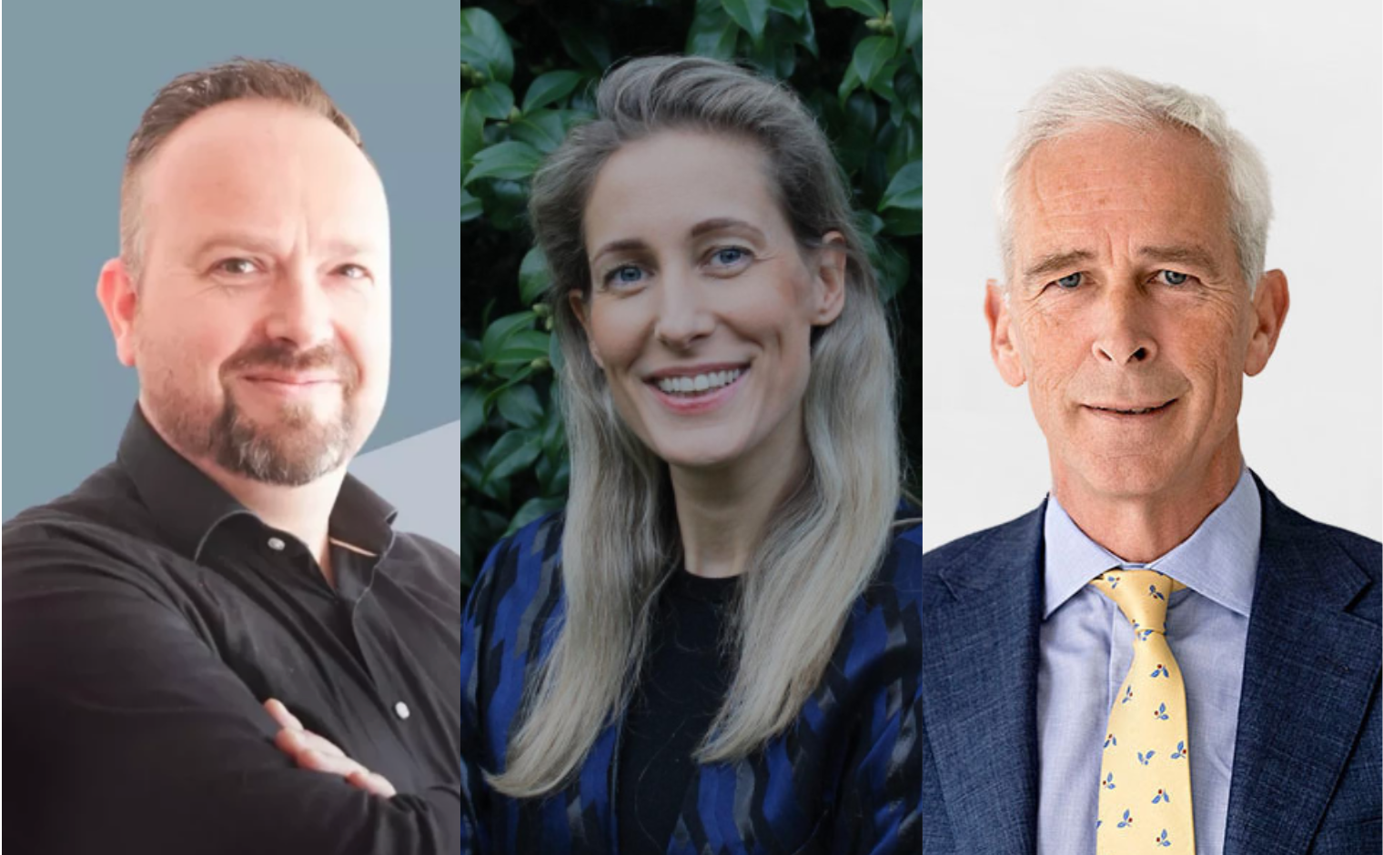 Gerald van Dijk, Anna Kesler en Wim Blaasse.
