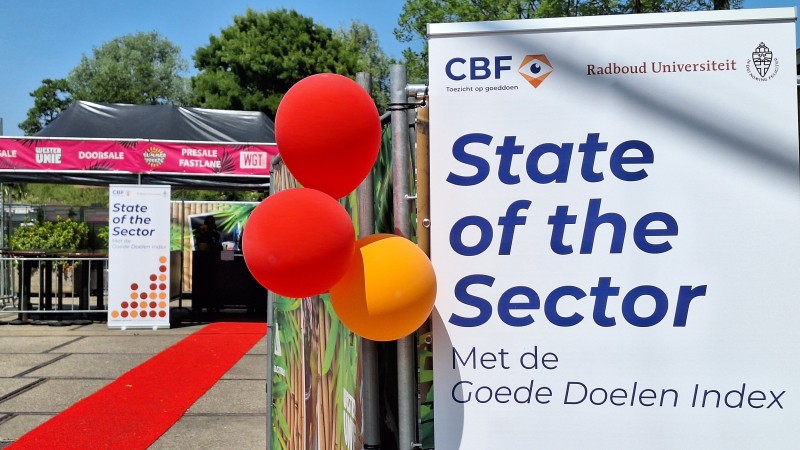 Entree van de State of the Sector bijeenkomst (C) CBF