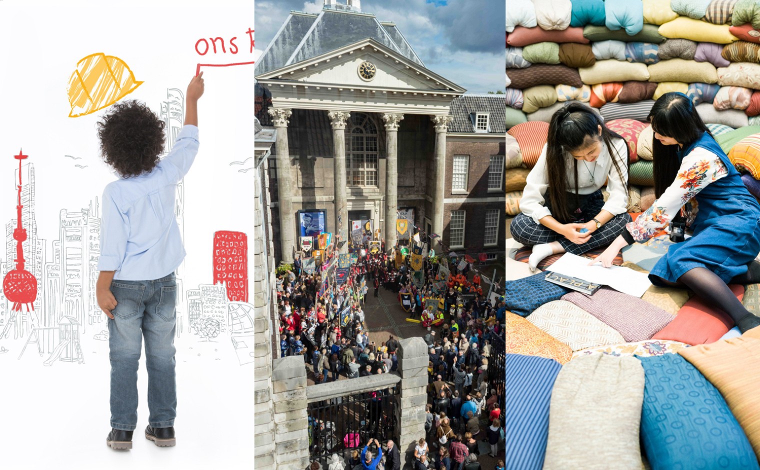 De drie genomineerden voor de Museumprijs 2019.