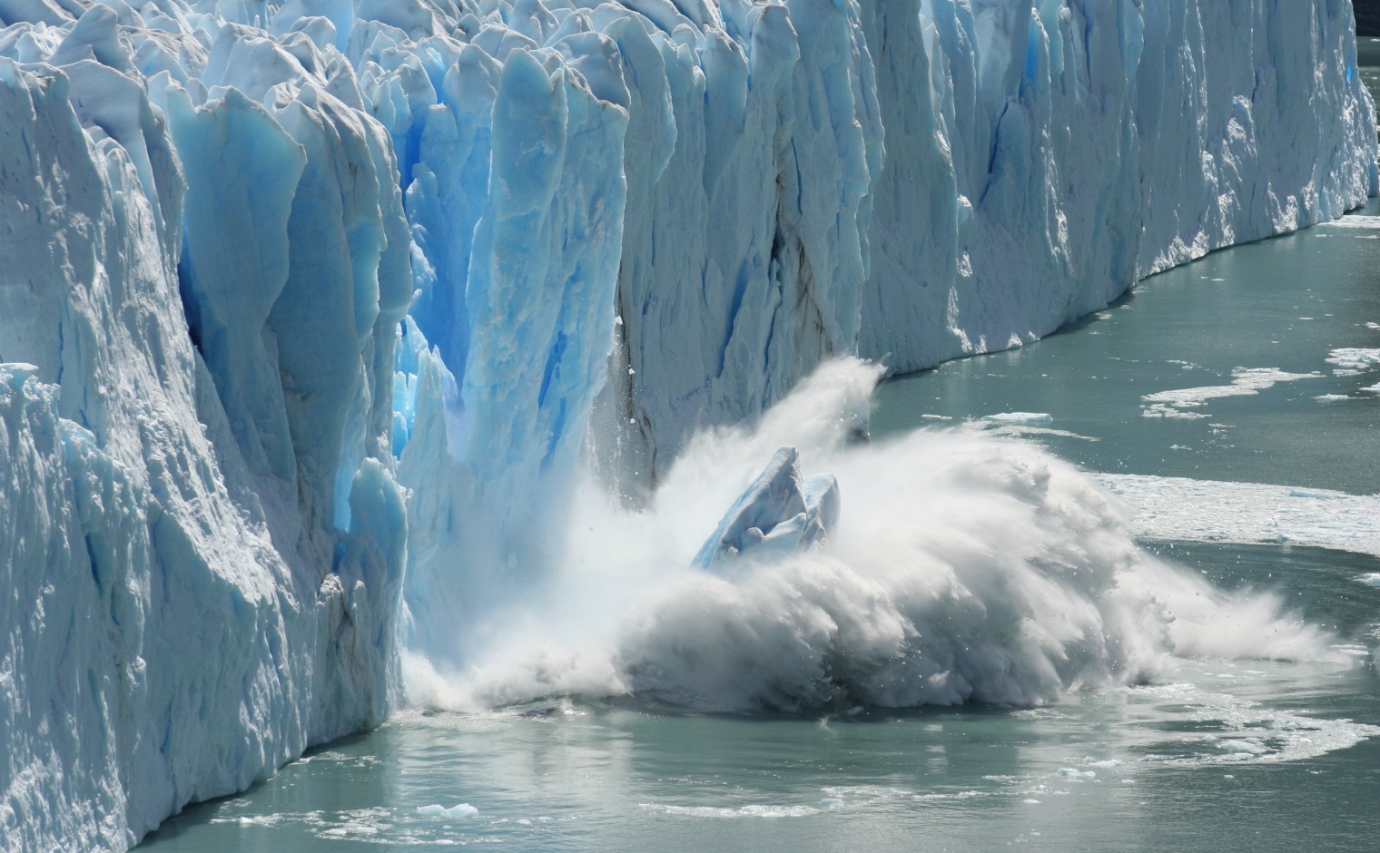 Een smeltende gletsjer in Antarctica.