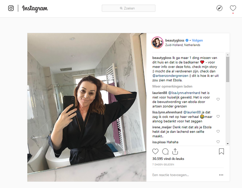 Campagne ‘Face It’ van Artsen zonder Grenzen (Bron: Instagram)