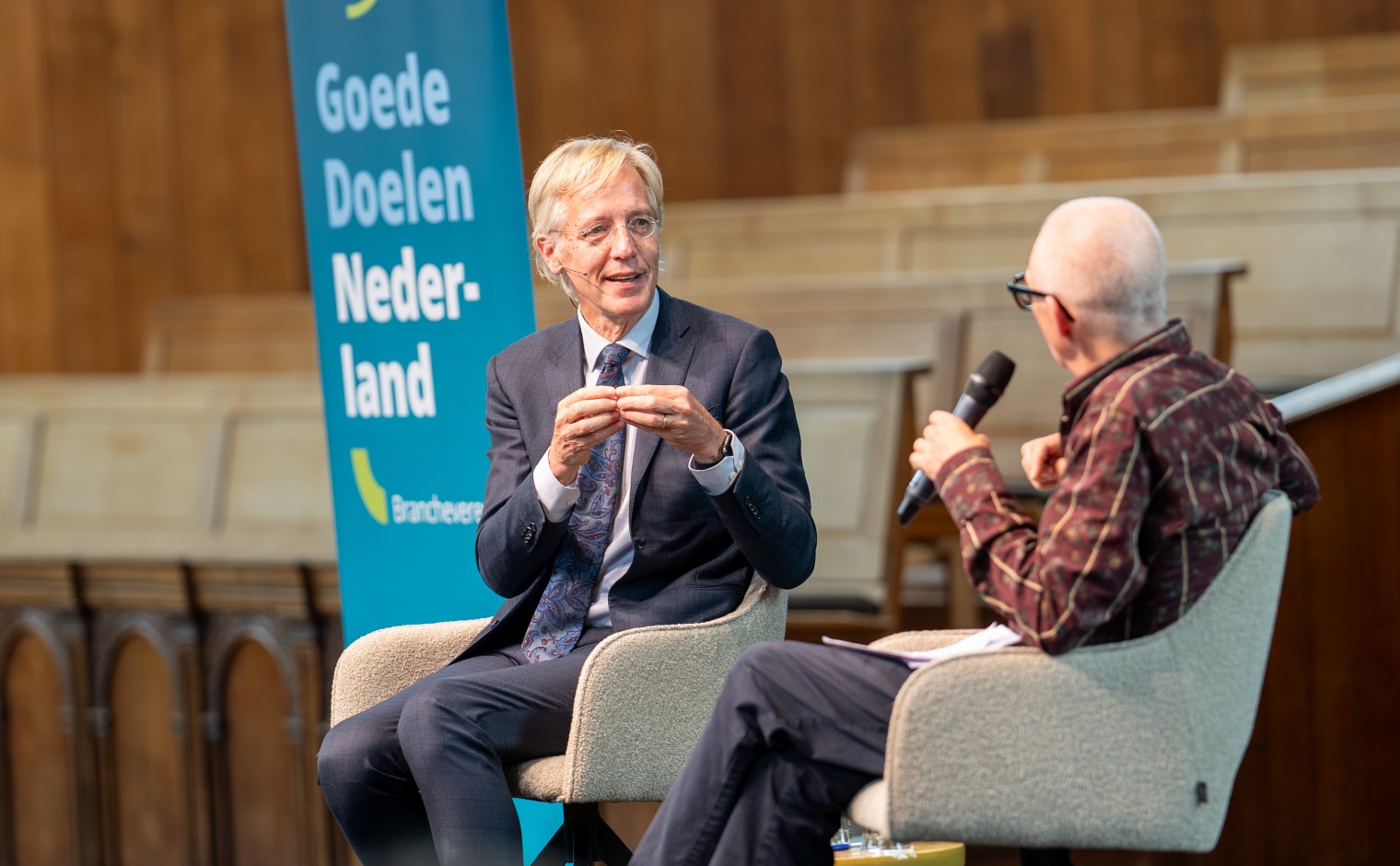 Robbert Dijkgraaf sprak in de Nieuwe Kerk in Den Haag de Goede Doelen Lezing 2025 uit.