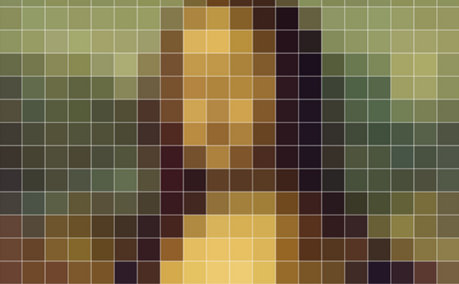 Mona Lisa in pixels