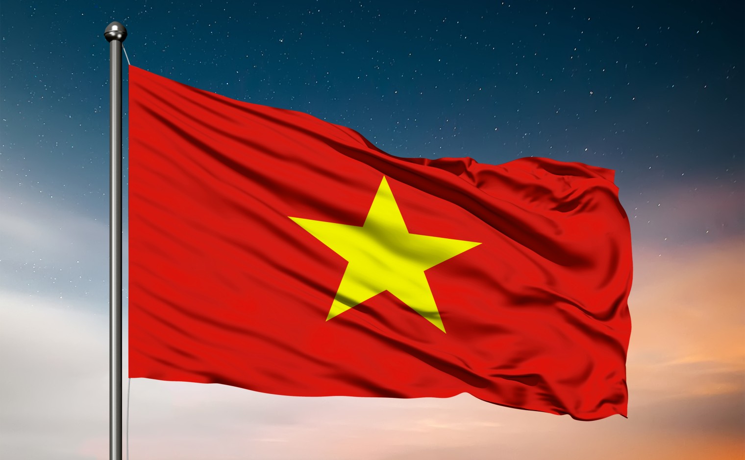 Vlag van Vietnam.