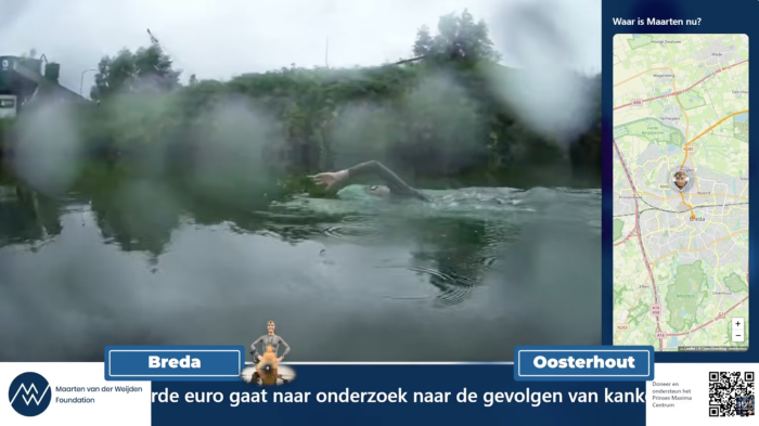 Still uit livestream, dinsdag 18 augustus rond 11.00 uur.