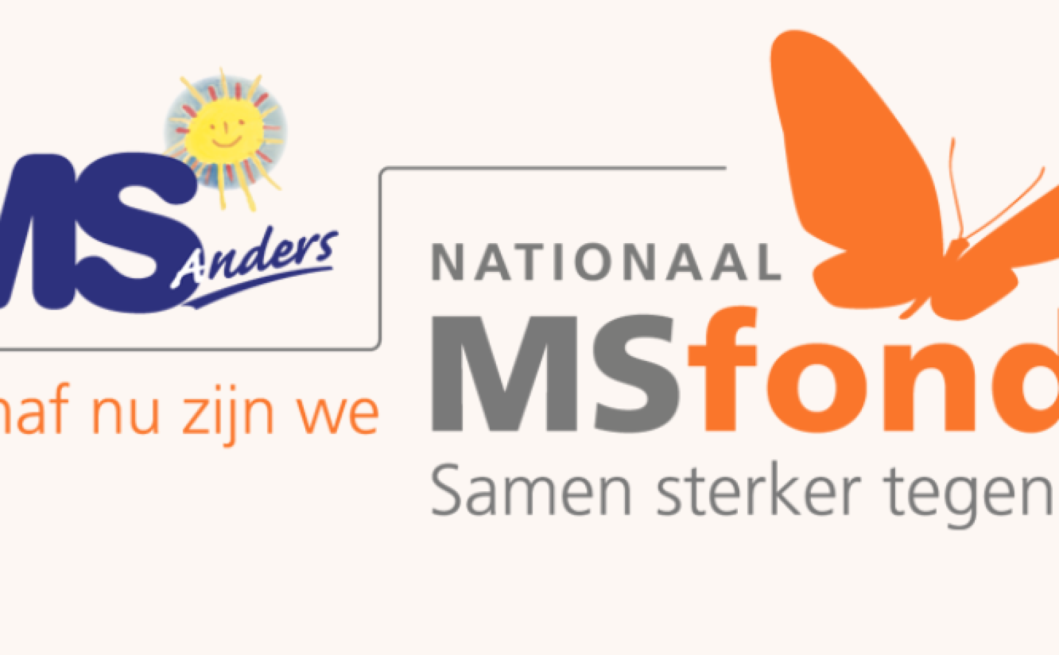 Logo's van MS-Anders en Nationaal MS Fonds