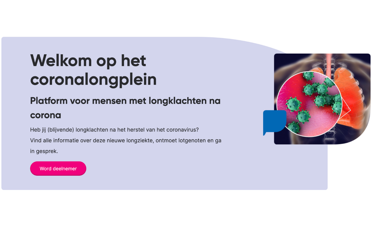 Coronalongplein Longfonds.
