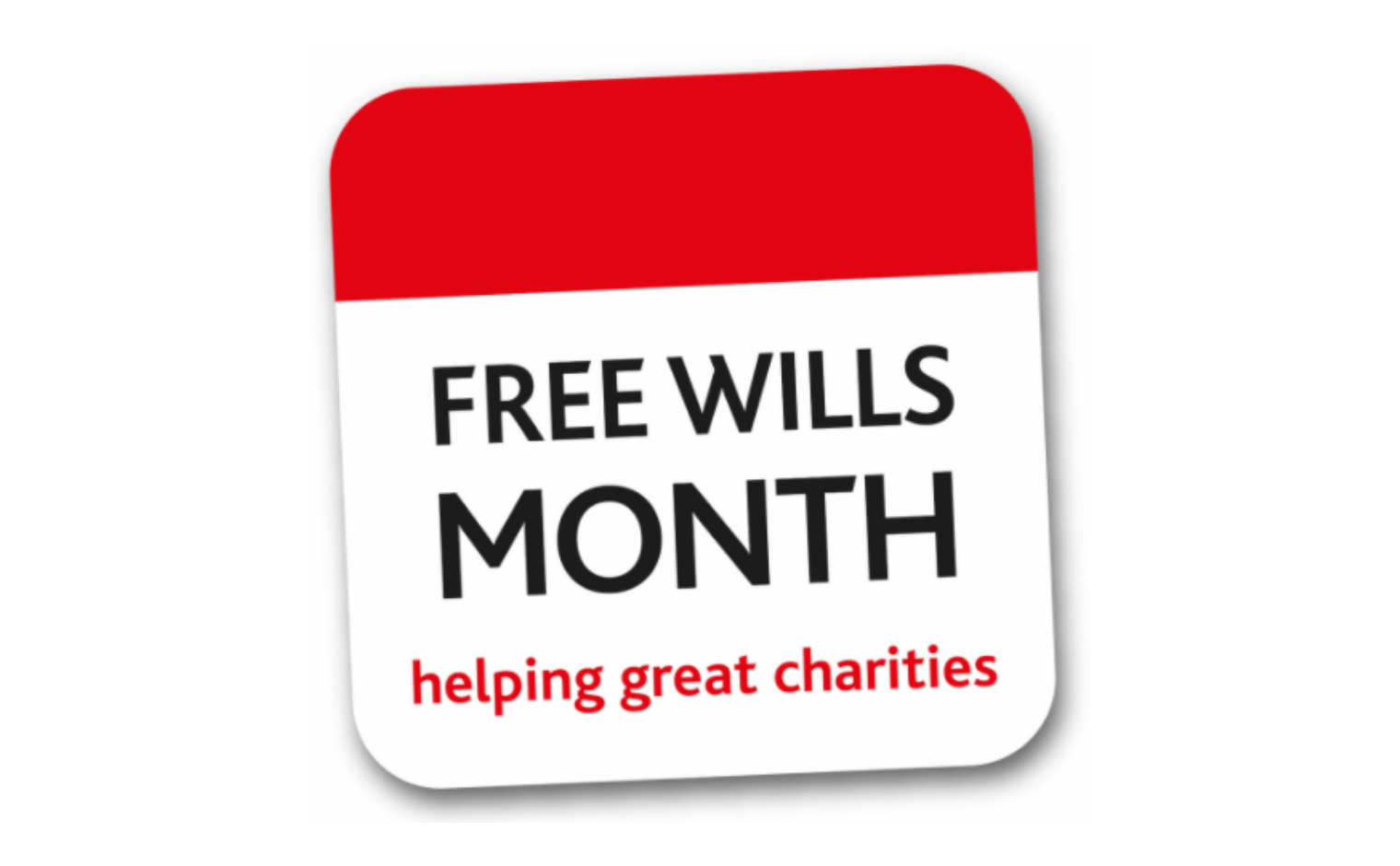 Logo van Free Wills Month, de internationale voorloper van de Gratis Testament Maand.