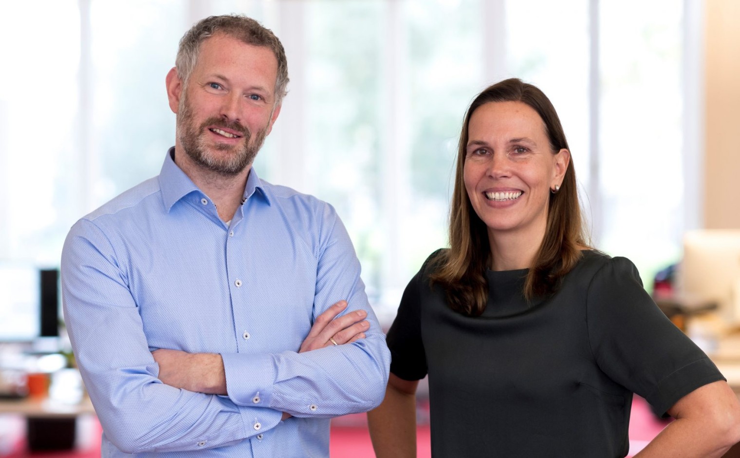 Rolf Victorie en Ellen Sterrenburg, per 1 januari de directie van het Prinses Beatrix Spierfonds.