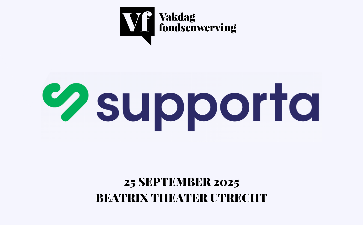 Supporta is de hoofdsponsor van de Vakdag fondsenwerving 2025