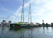 Open huis op Greenpeace-schip Rainbow Warrior