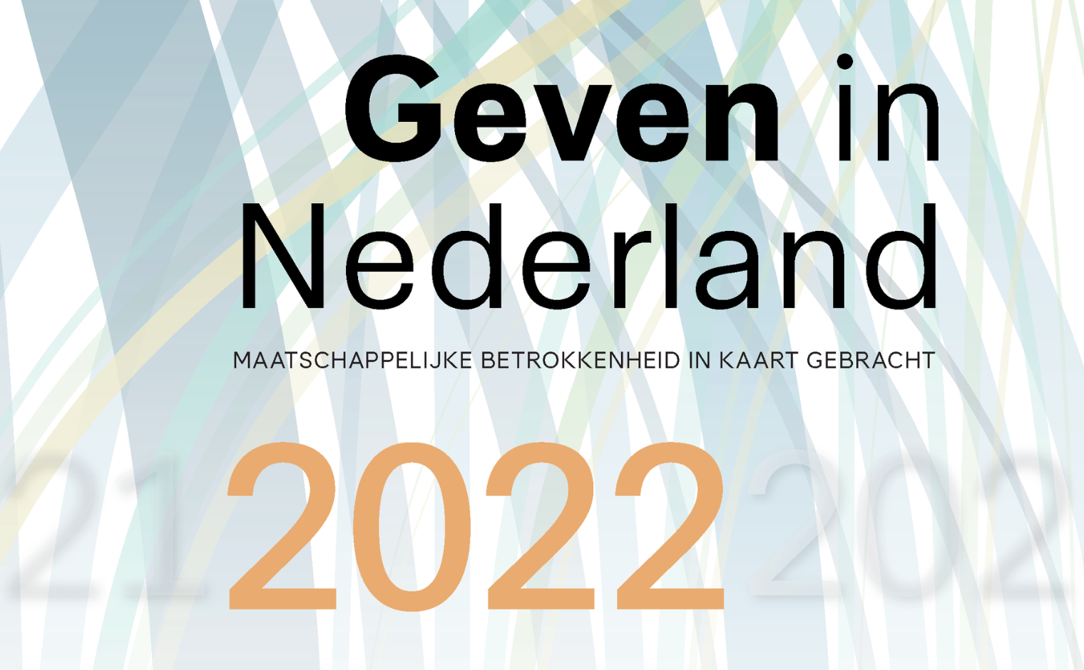 Deel van de cover van het rapport Geven in Nederland 2022.