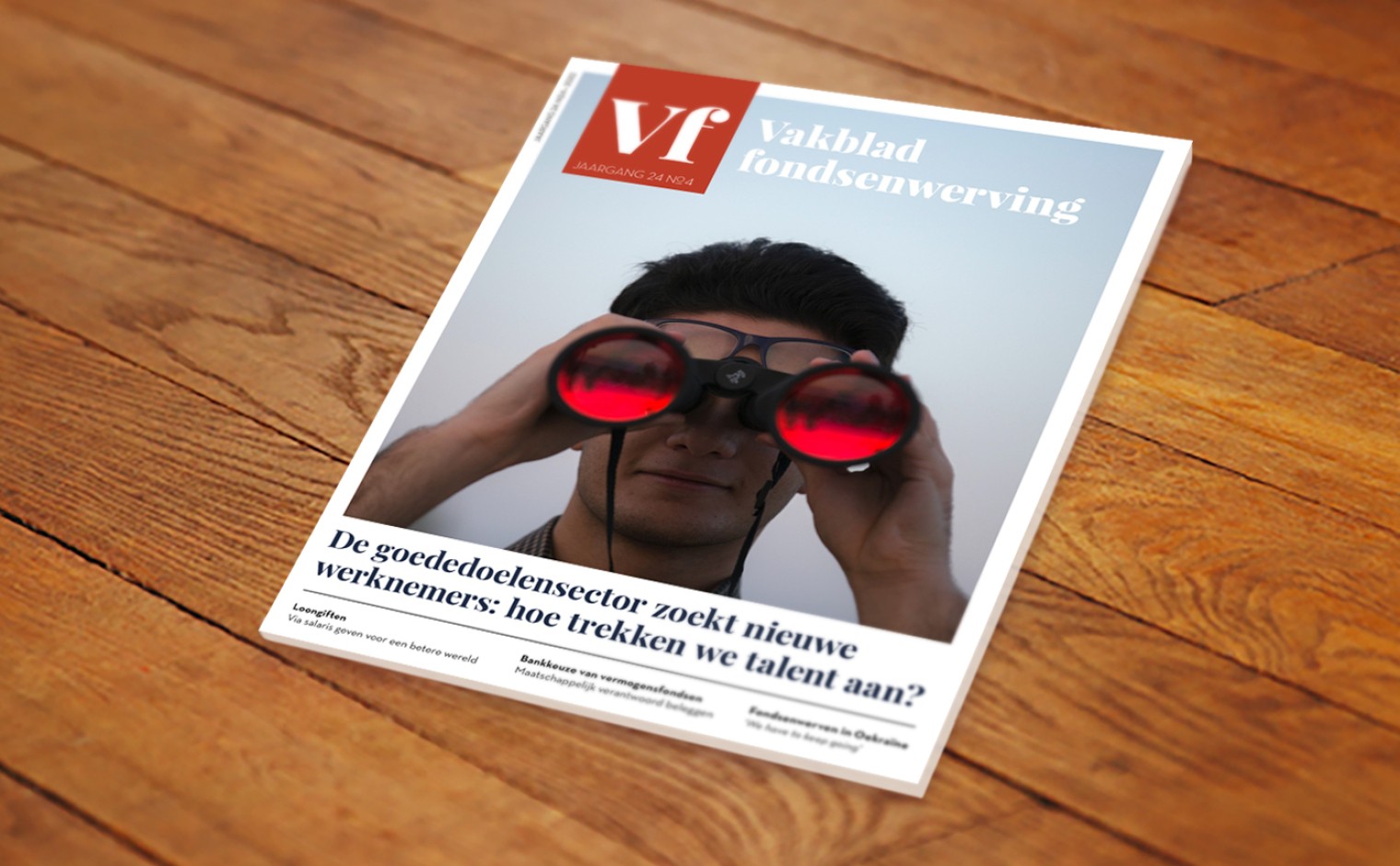 De cover van Vakblad fondsenwerving jaargang 24, nummer 4, dat op 27 september 2022 verschijnt.