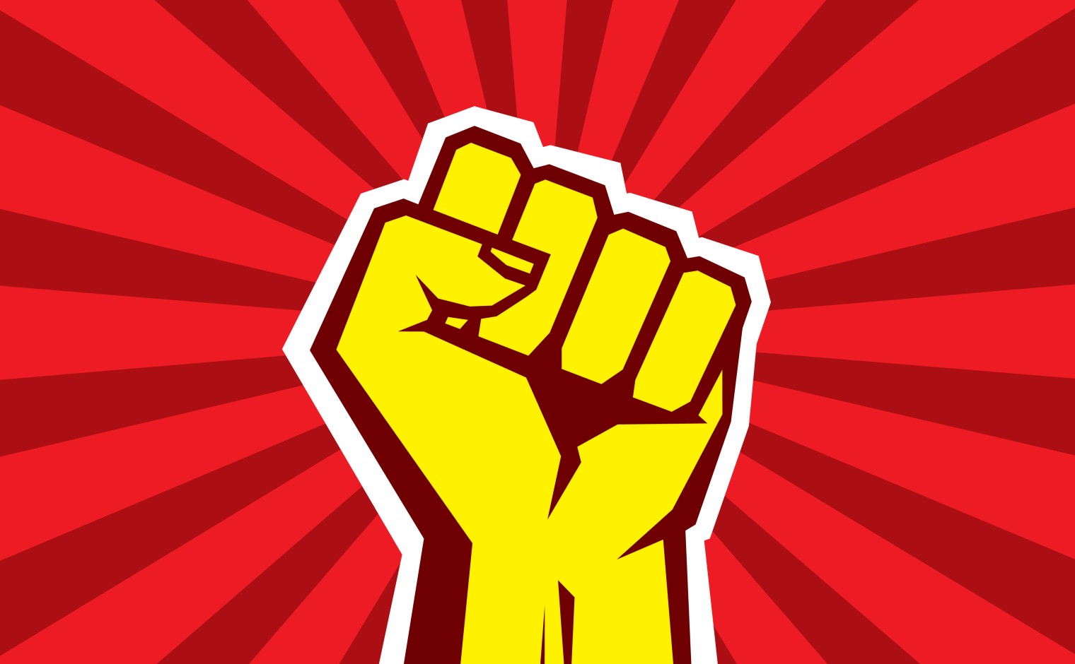 Revolutie poster, vintage stijl.