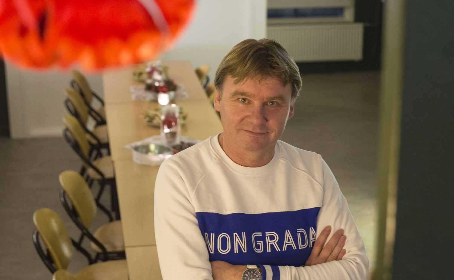 Niels de Jonge, vrijwilliger bij Stichting Stoelenproject 'De Duif'.