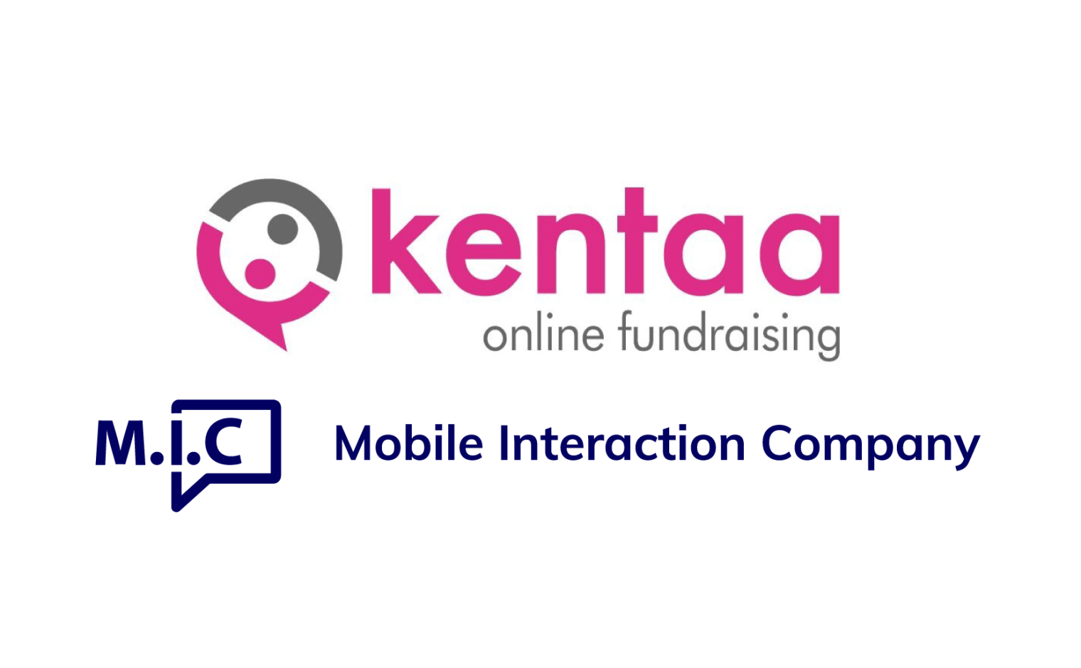 Logo's van Kentaa en M.I.C.