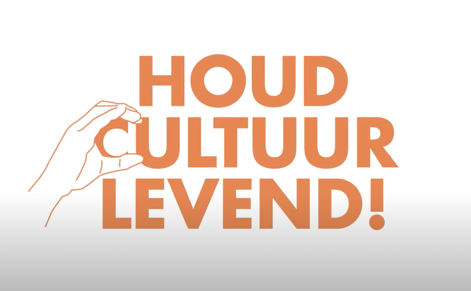 Houd Cultuur Levend, een campagne van het Prins Bernhard Cultuurfonds.