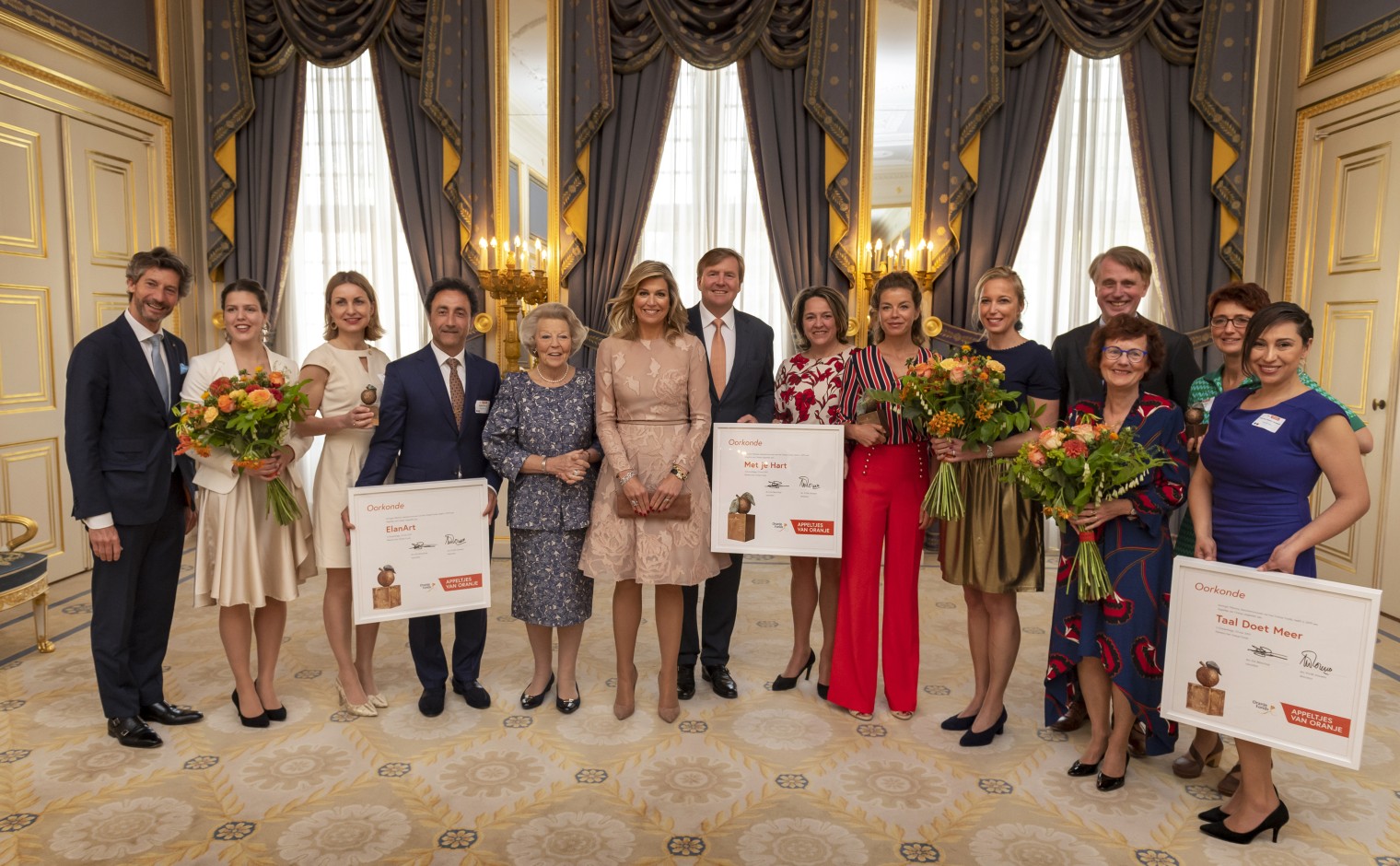 De winnaars van Appeltjes van Oranje in Noordeinde