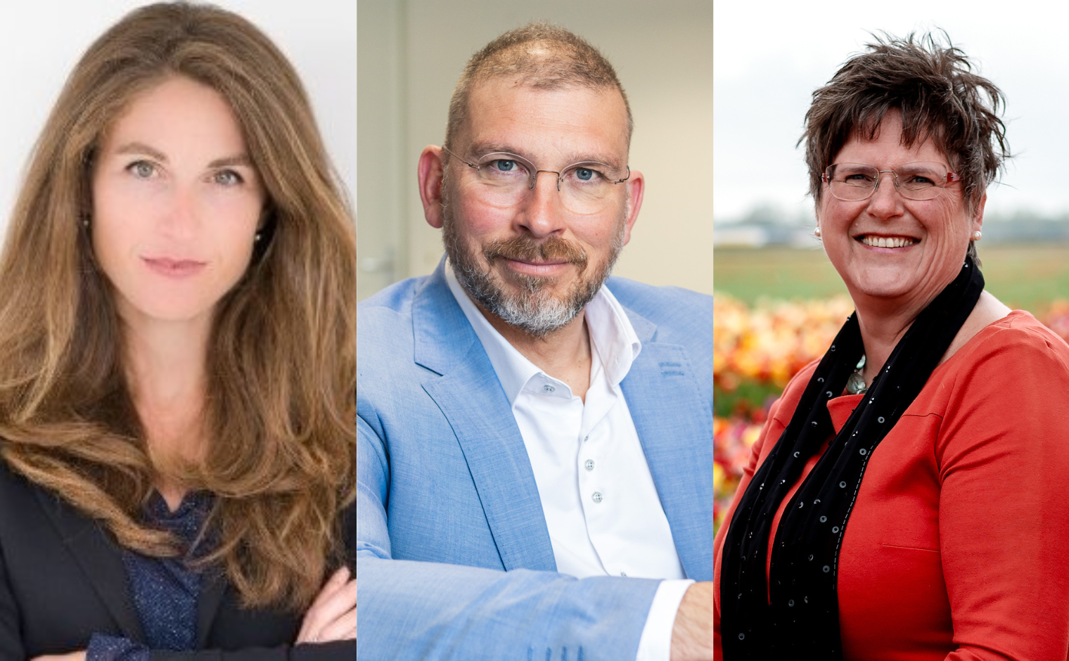 Eva Kalis, Richard Coonen en Mirjam Huisman.