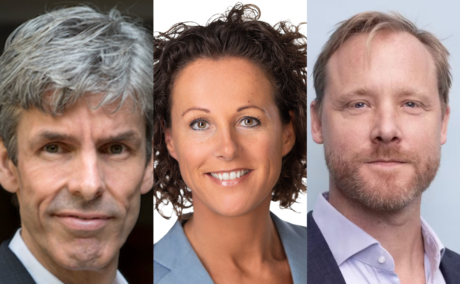 Menno Tummers, Sandra van Vessem en Benoit de Gryse.