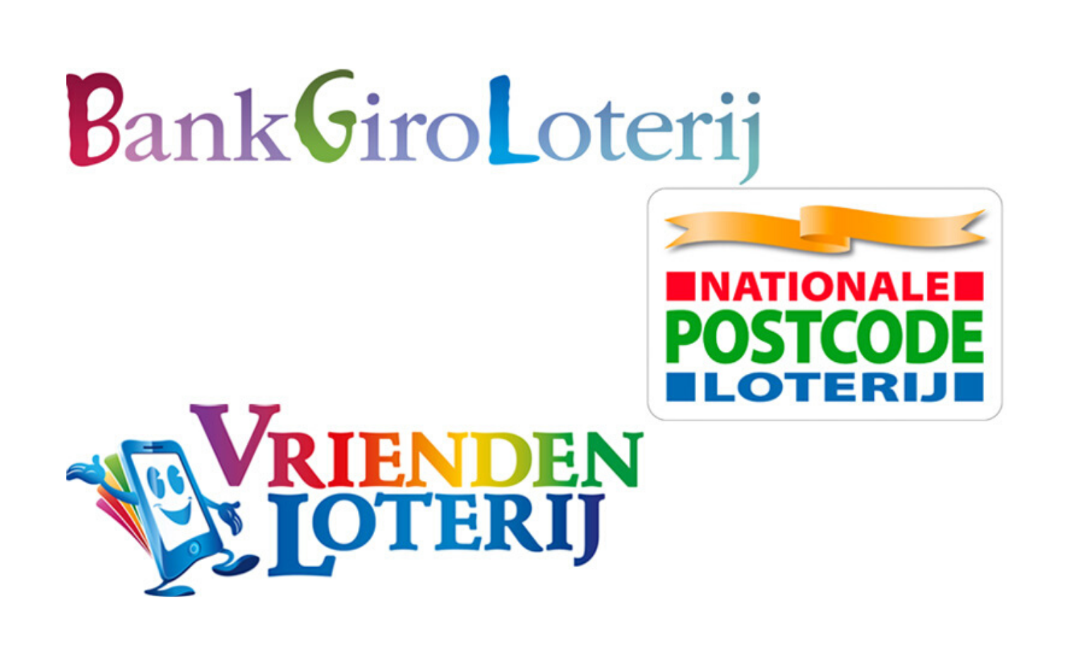 Logo's van Goede Doelen Loterijen.