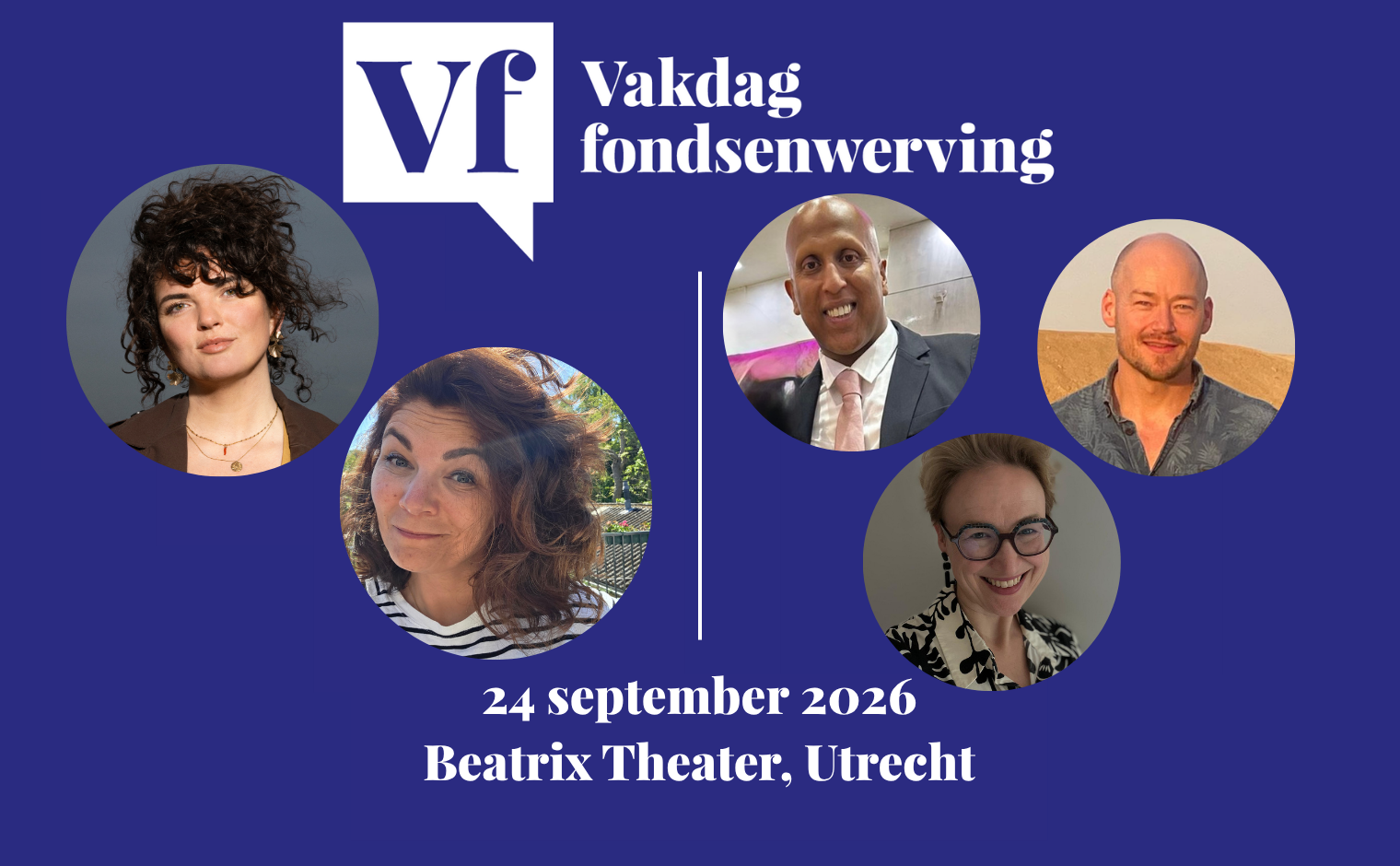Danique de Jong, Marlies Pellikaan (beide Wij eisen de nacht op), Kamran Mohammad Sultan, Cyrille Koolhaas (Stichting Vluchteling) en Maaike van der Noord (Tapraise) spreken op de Vakdag 2026.