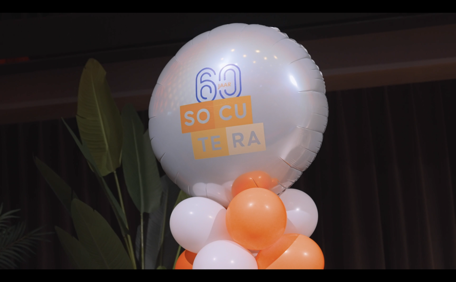 Ballon 60 jaar Socutera (still uit aftermovie).
