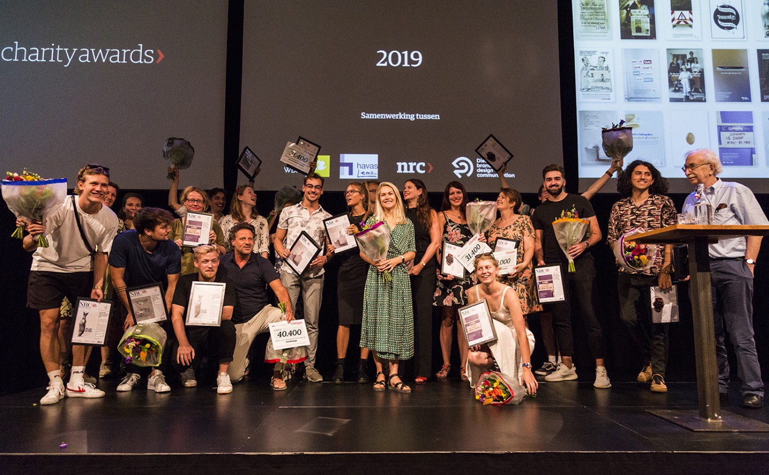 De winnaars van de NRC Charity Awards bij de uitreiking.