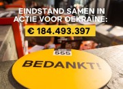 Eindstand Giro555 voor Oekraïne: bijna 185 miljoen euro