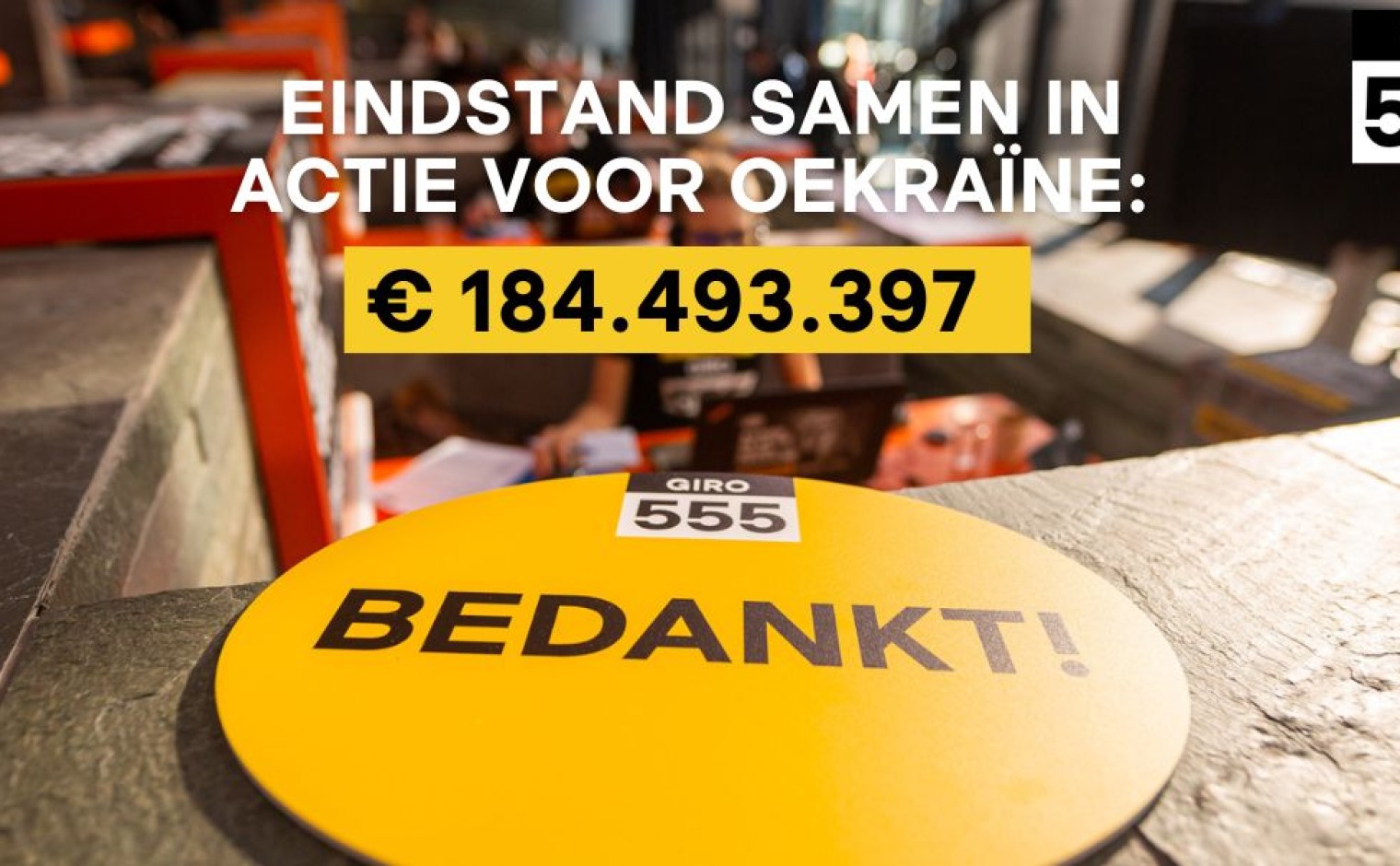 Eindstand Actie Oekraïne van Giro555