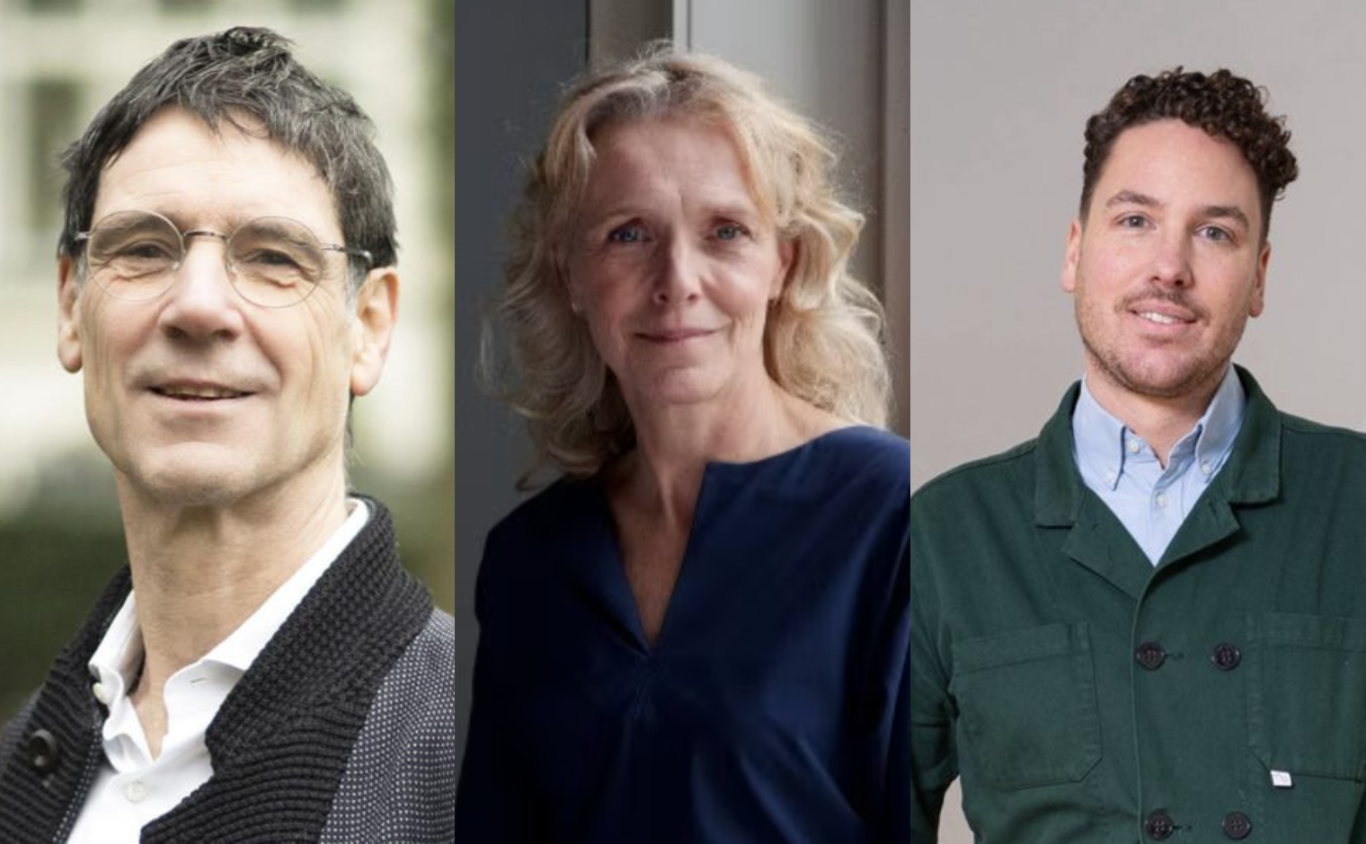 Coen Teulings, Silvia van der Heiden en Geer Oskam.