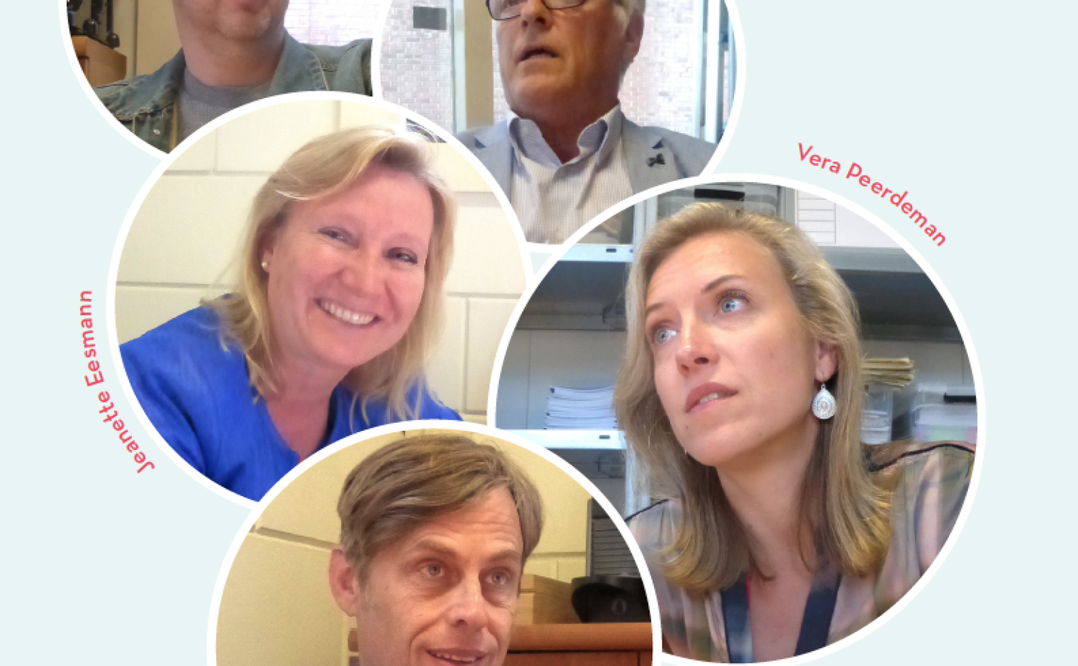 Edwin van Driel, Herman Vransen, Jeanette Eesmann, Vera Peerdeman en Wieb van de Donk