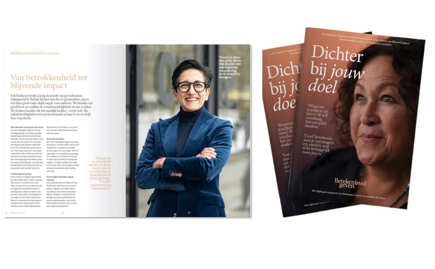 De eerste editie van het magazine 'Dichter bij jouw doel'