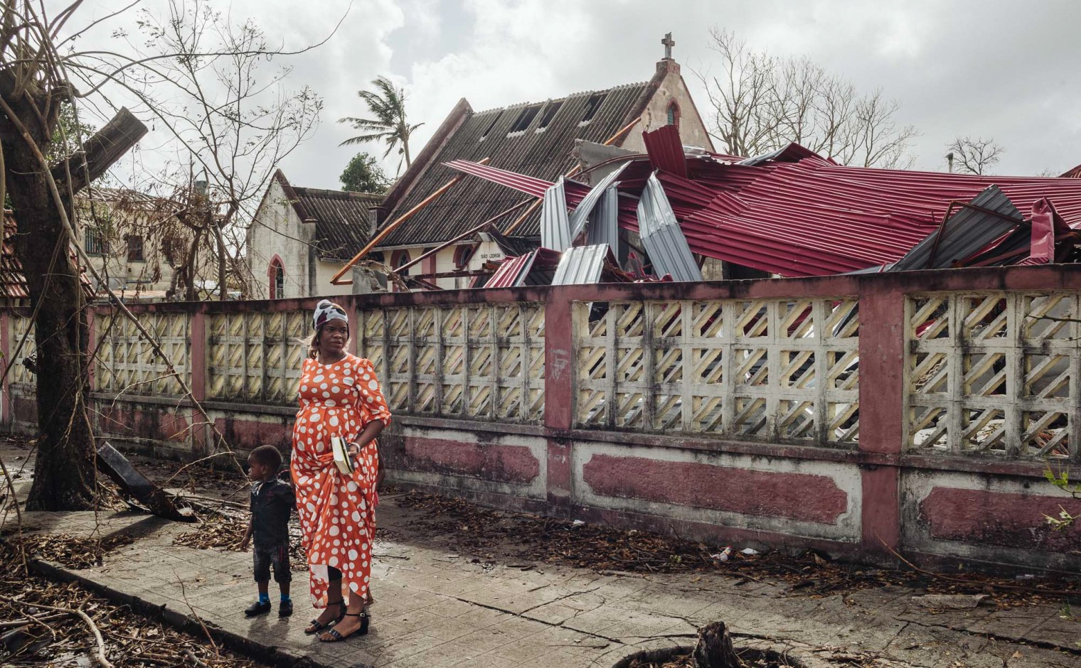 Mozambique is hard getroffen door de orkaan.