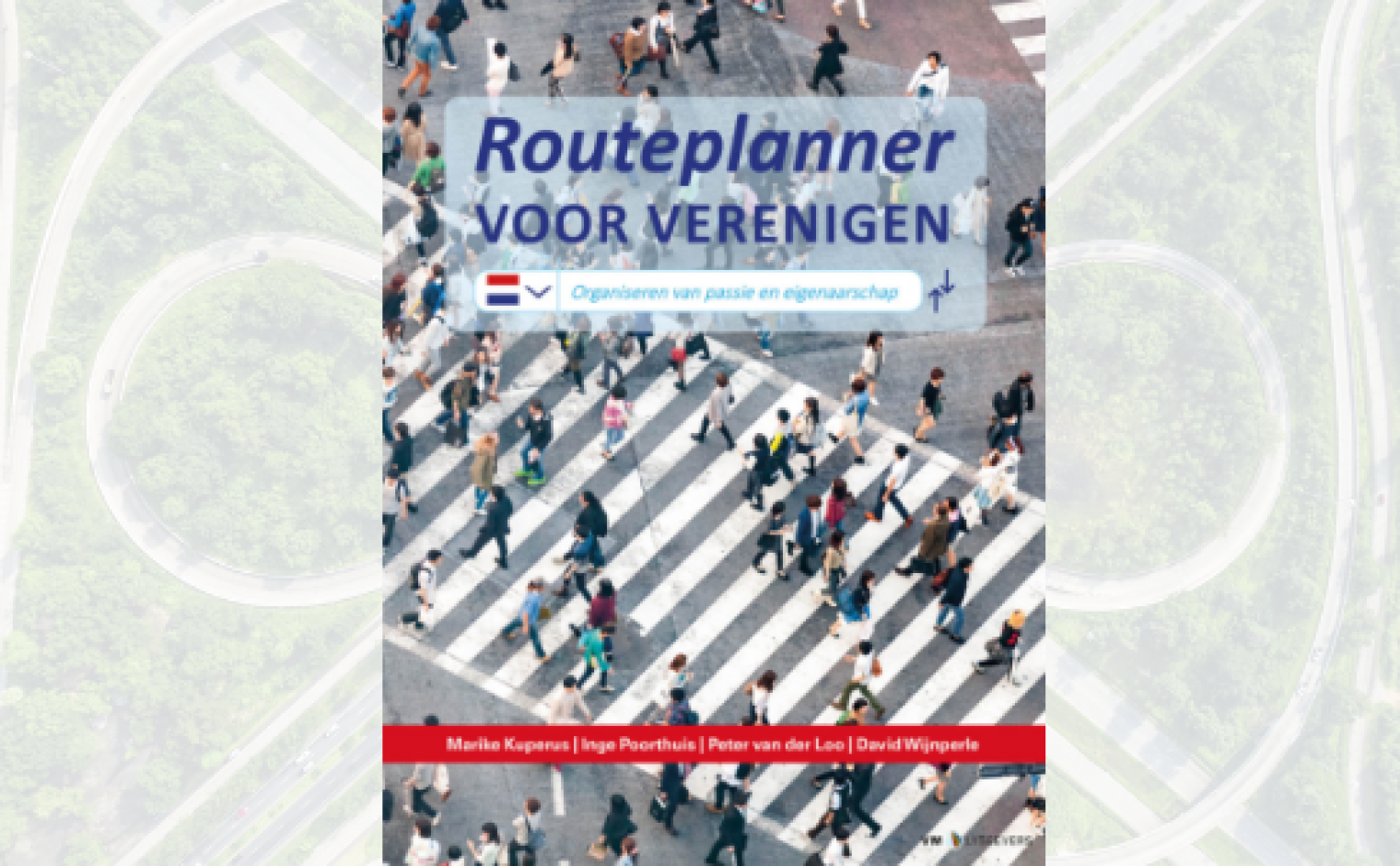 Voorzijde cover Routeplanner voor verenigen. Op de achtergrond een verkeersknooppunt.