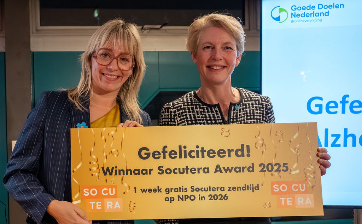 Alzheimer Nederland won de Socutera Award 2025.