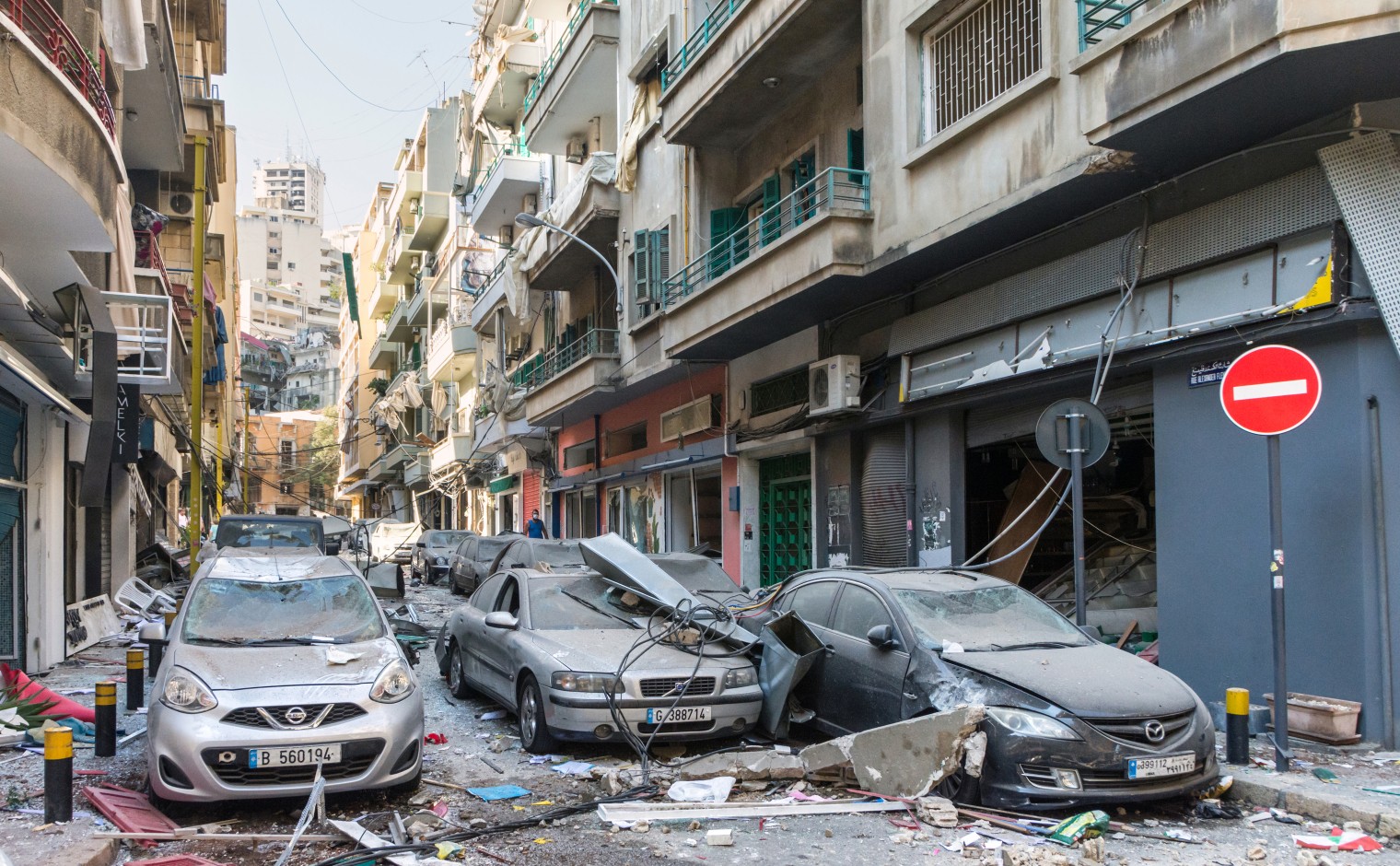 Beiroet, Libanon op 8 augustus 2020.