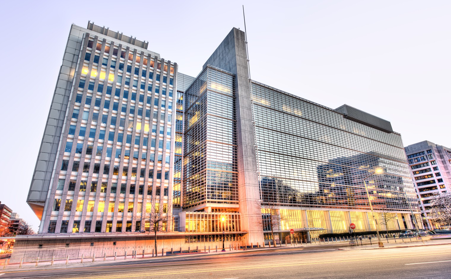 Het hoofdkantoor van de Wereldbank