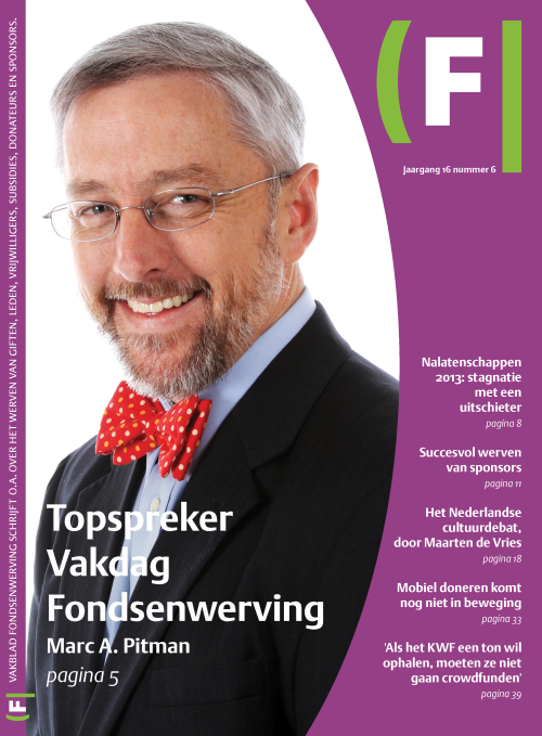 De cover van Vakblad fondsenwerving, jaargang 16, nummer 6