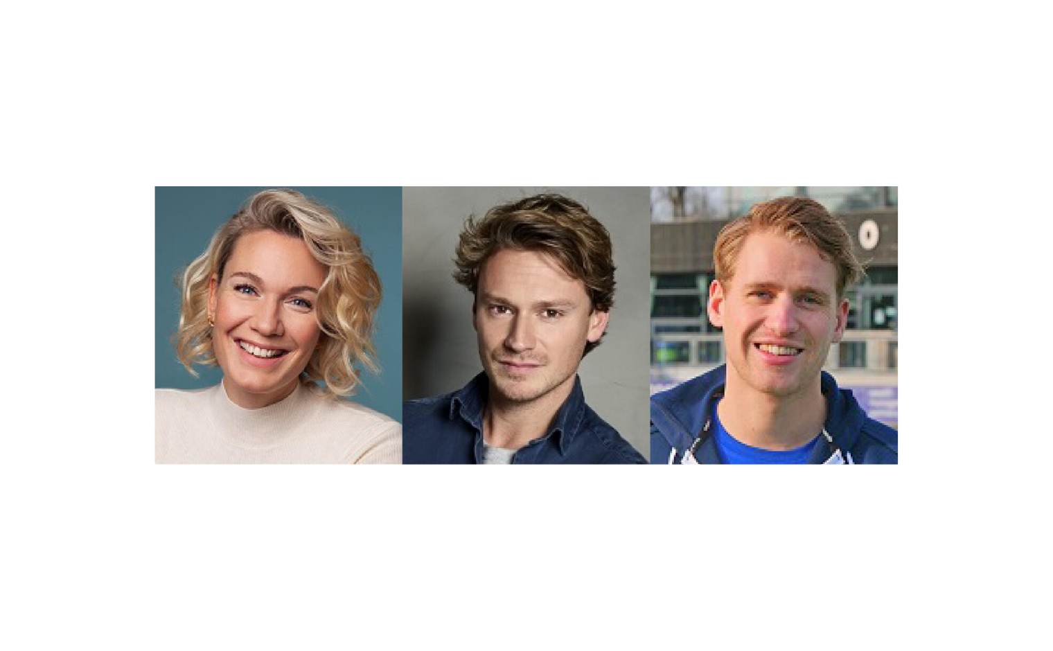 Marlijn Weerdenburg, Sander Schimmelpenninck en Dennis Warmerdam.