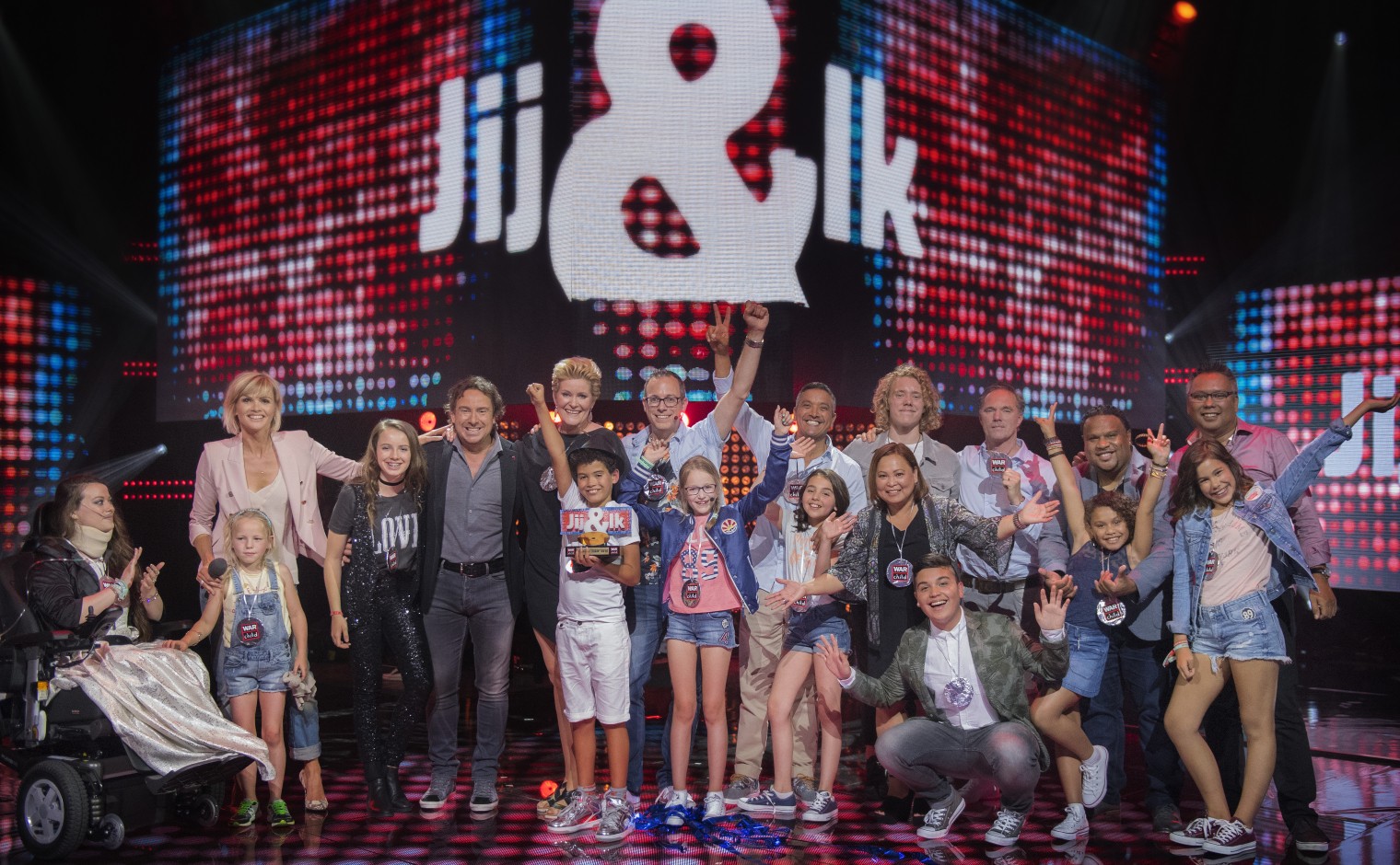 Deelnemers aan de eerste versie van tv-show Jij&Ik