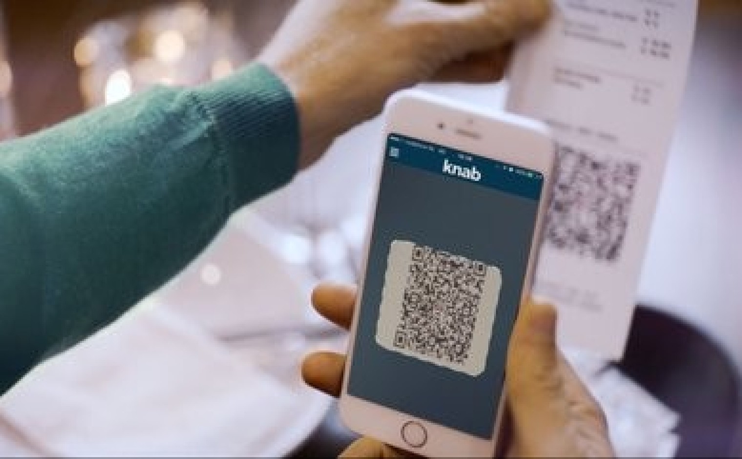 QR-code scannen en gelijk betalen met de knab bankieren-app
