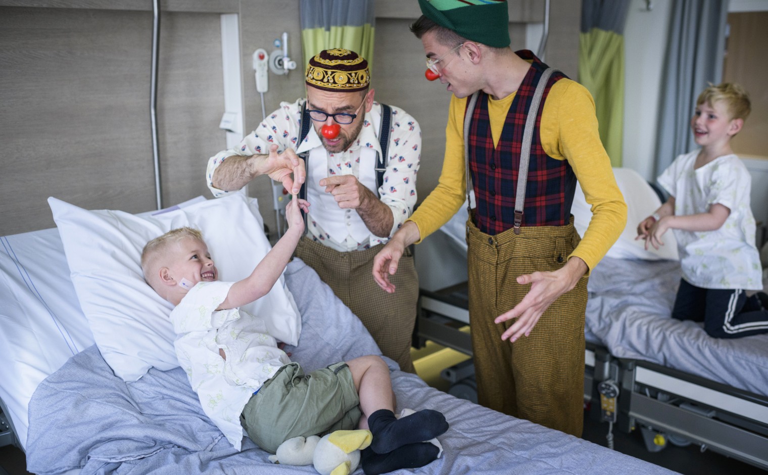 CliniClowns aan het werk.