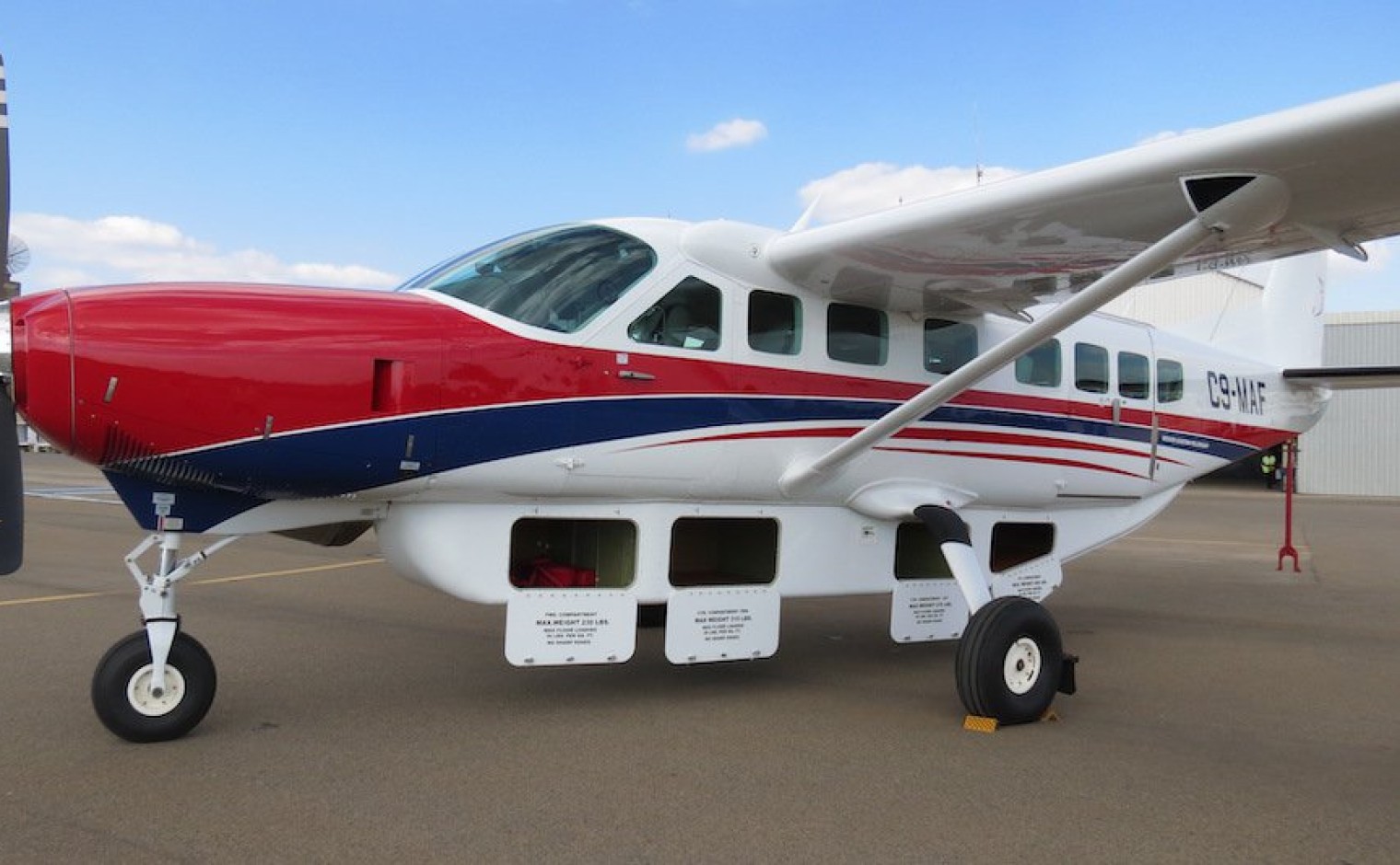 Cessna Caravan vliegtuig van MAF Nederland.